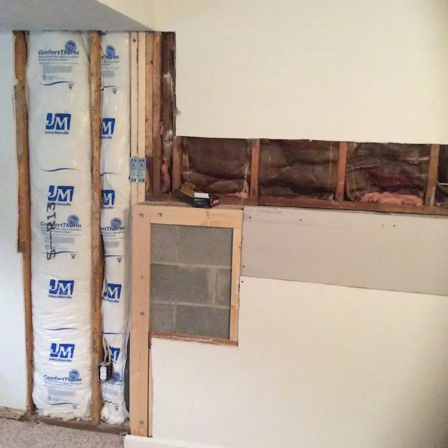 Wall insulation replacement during Structural Drying in Alexandria